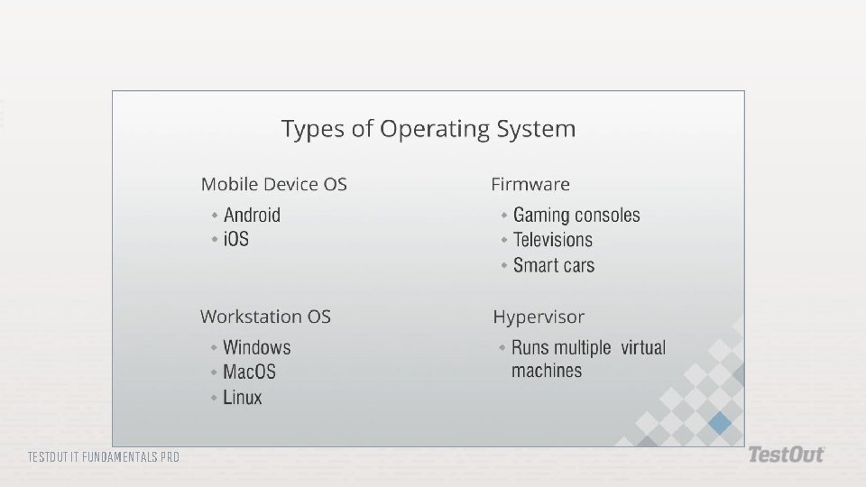 TESTOUT IT FUNDAMENTALS PRO 