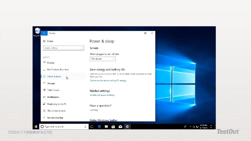TESTOUT IT FUNDAMENTALS PRO 