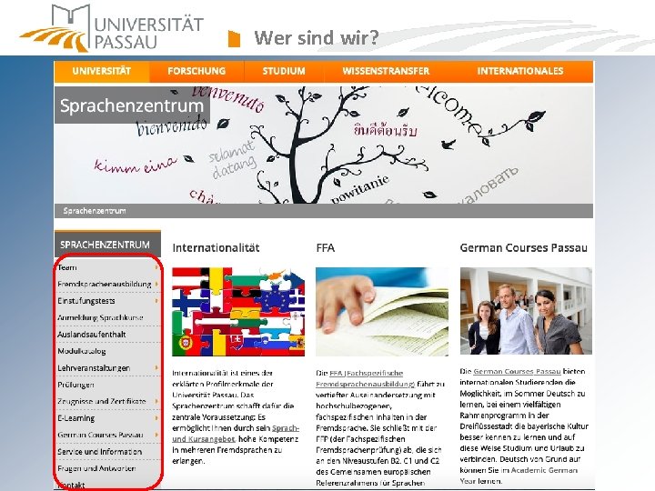 Wer sind wir? Wer sind wir?