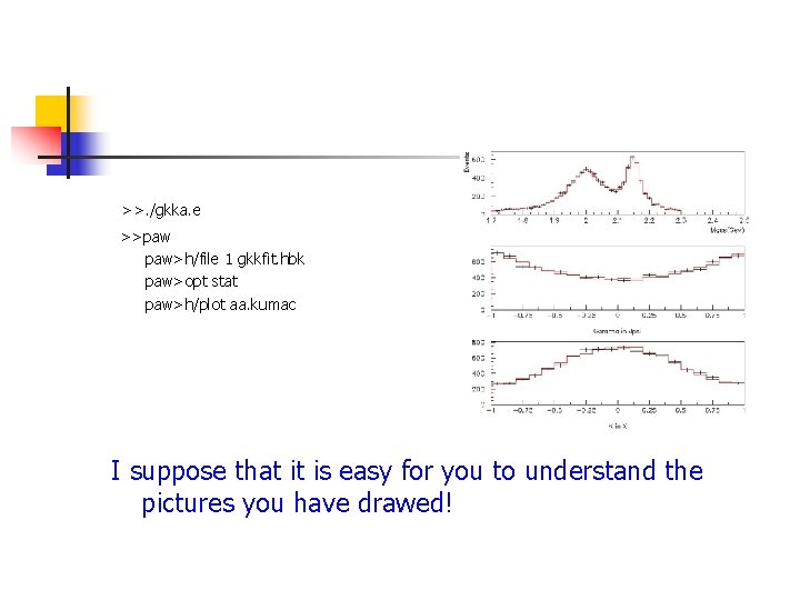 >>. /gkka. e >>paw paw>h/file 1 gkkfit. hbk paw>opt stat paw>h/plot aa. kumac I