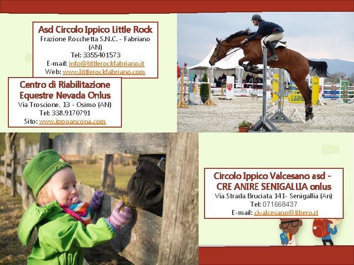 Asd Circolo Ippico Little Rock Frazione Rocchetta S. N. C. - Fabriano (AN) Tel: