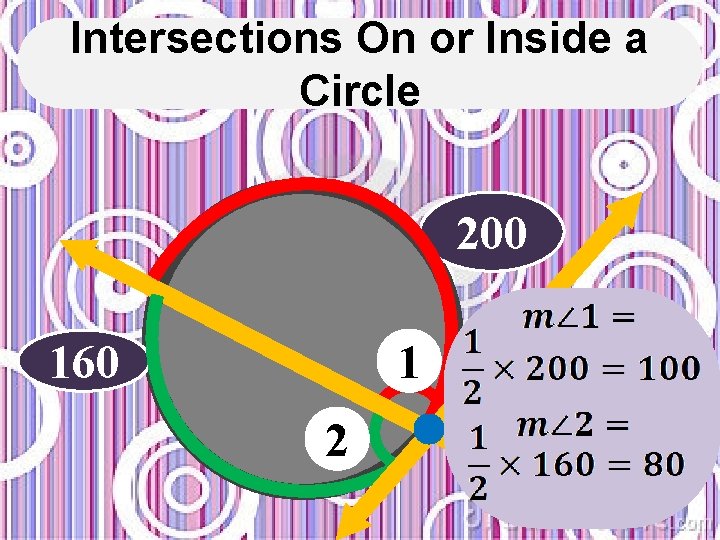 Intersections On or Inside a Circle 200 160 1 2 