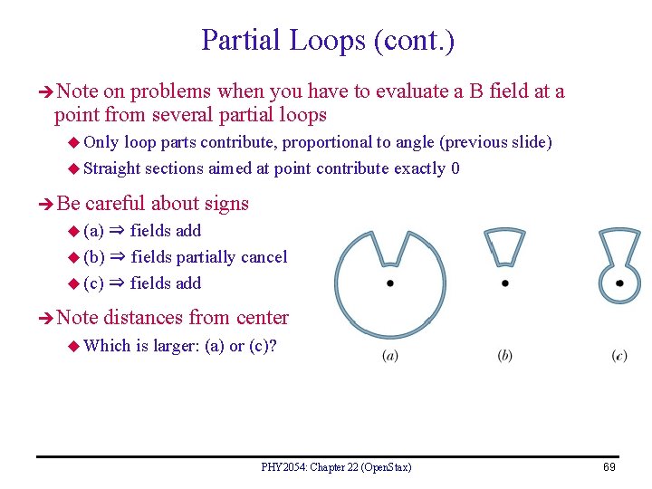 Partial Loops (cont. ) Note on problems when you have to evaluate a B