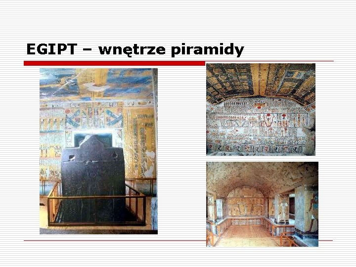 EGIPT – wnętrze piramidy 