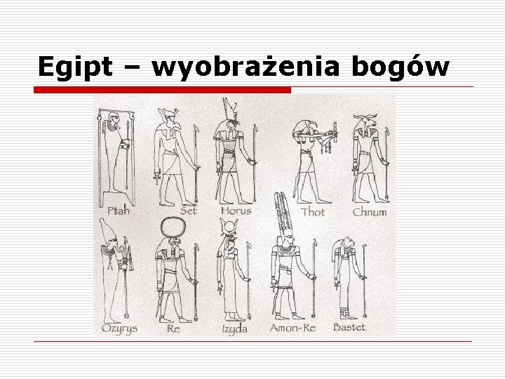 Egipt – wyobrażenia bogów 