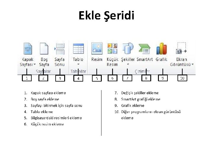 Ekle Şeridi 