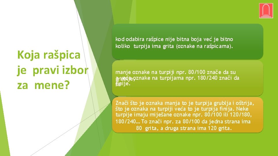 Koja rašpica je pravi izbor za mene? kod odabira rašpice nije bitna boja već