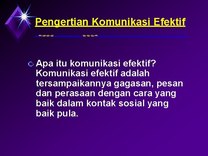 Pengertian Komunikasi Efektif Apa itu komunikasi efektif? Komunikasi efektif adalah tersampaikannya gagasan, pesan dan