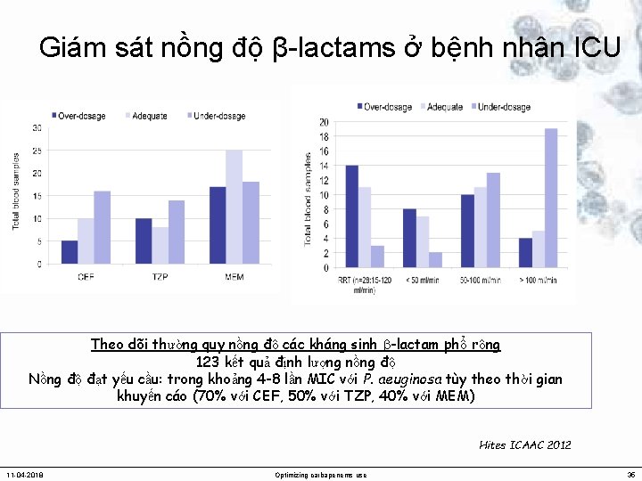 Giám sát nồng độ β-lactams ở bệnh nhân ICU Theo dõi thường quy nồng