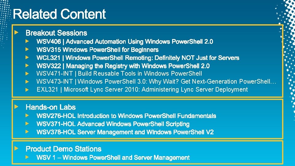 WSV 471 -INT | Build Reusable Tools in Windows Power. Shell WSV 473 -INT