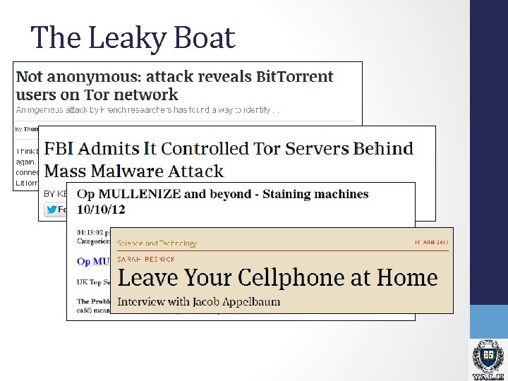 The Leaky Boat The Leaky Boat