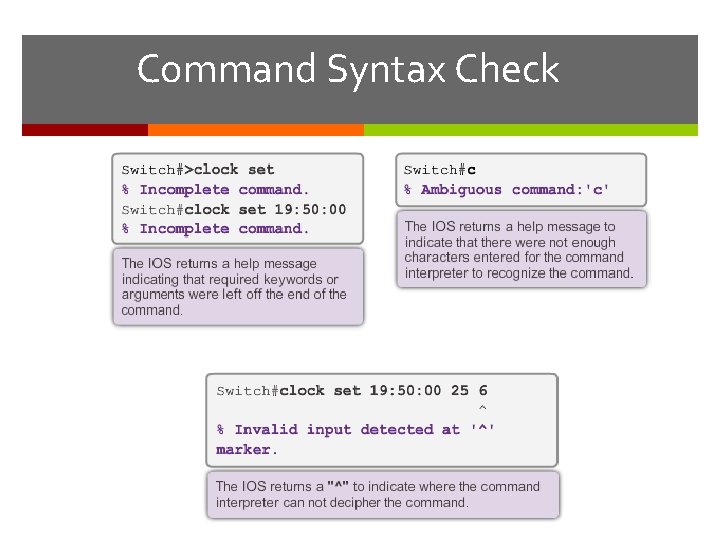 Command Syntax Check 