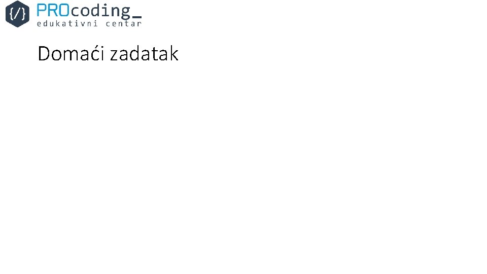 Domaći zadatak 