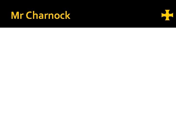 Mr Charnock 