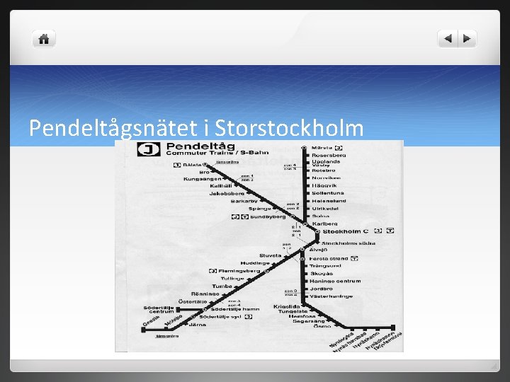 Pendeltågsnätet i Storstockholm 