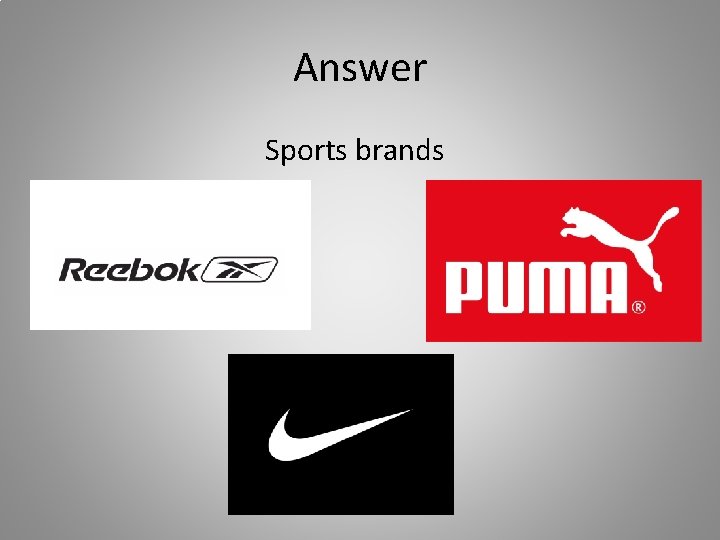 Answer Sports brands 