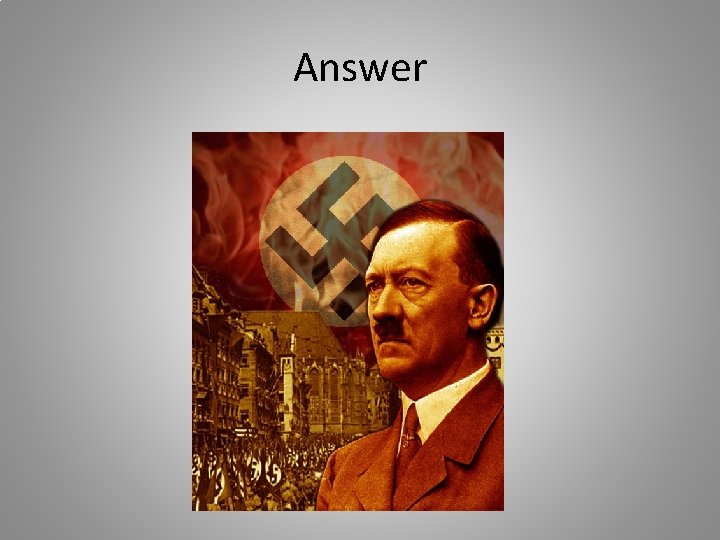 Answer 