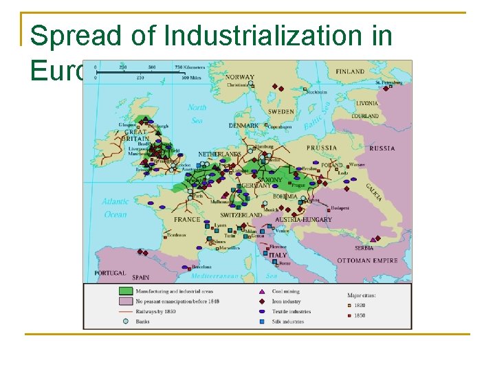 Spread of Industrialization in Europe 