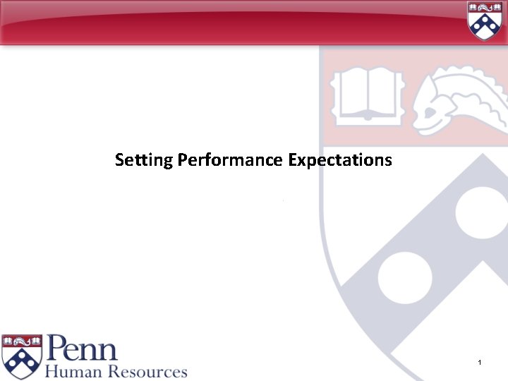 Setting Performance Expectations 1 