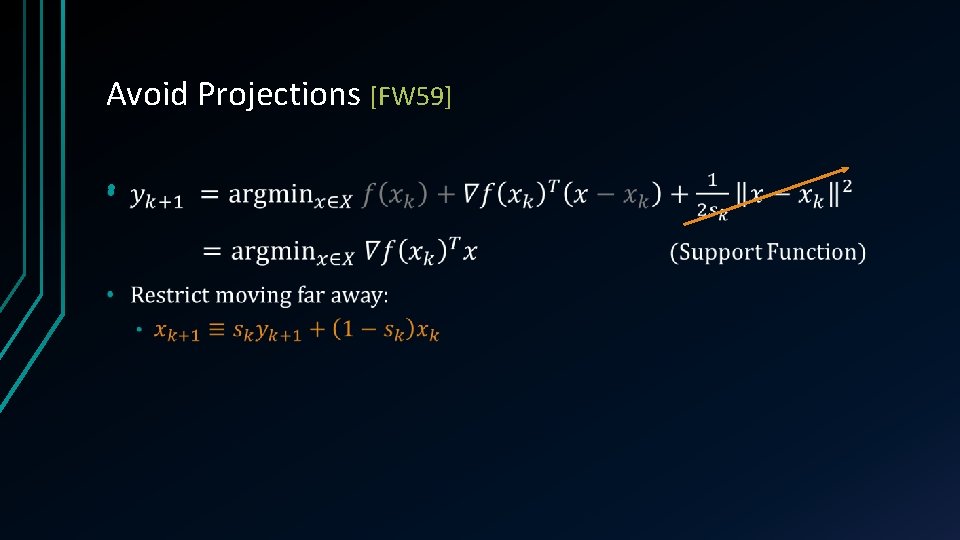 Avoid Projections [FW 59] • 