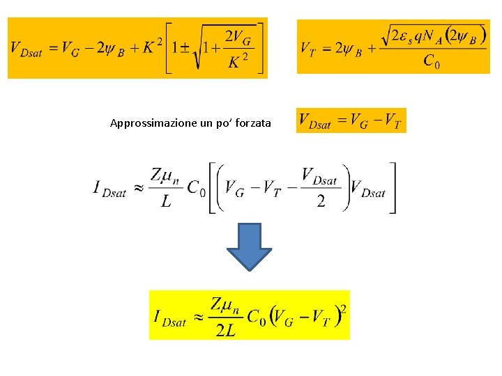 Approssimazione un po’ forzata 