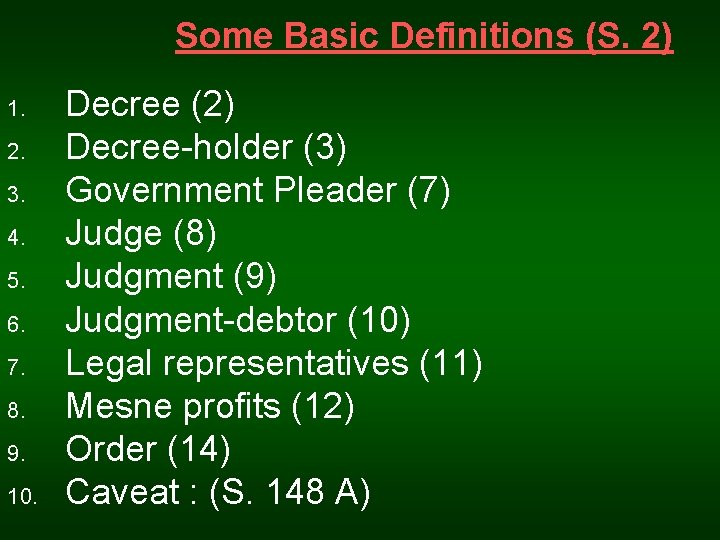 Some Basic Definitions (S. 2) 1. 2. 3. 4. 5. 6. 7. 8. 9.