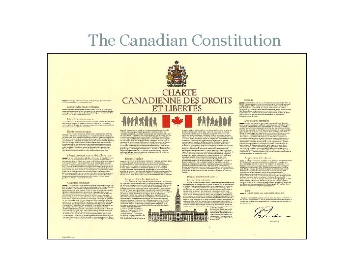 The Canadian Constitution 