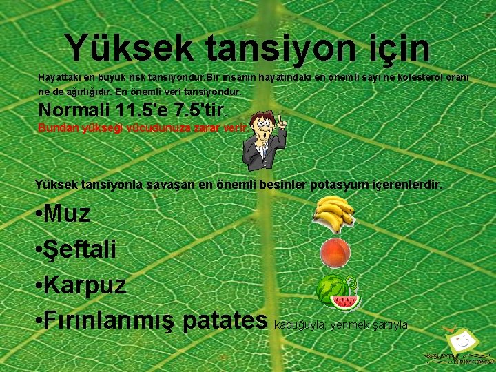 Yüksek tansiyon için Hayattaki en büyük risk tansiyondur. Bir insanın hayatındaki en önemli sayı