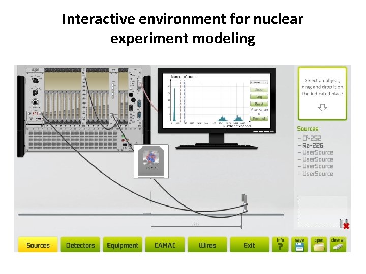 Interactive environment for nuclear experiment modeling Interactive environment for nuclear experiment modeling