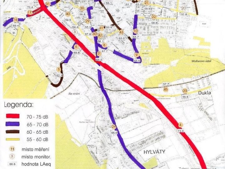 Ukázka nějaké mapy 5. března 2010 Hlukové mapy 9 