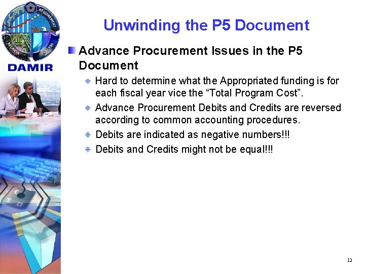 Unwinding the P 5 Document Advance Procurement Issues in the P 5 Document Hard