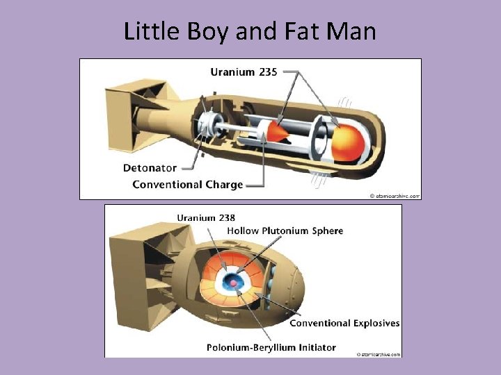 Little Boy and Fat Man 