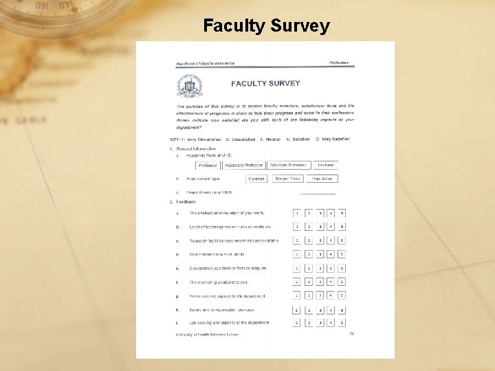 Faculty Survey 