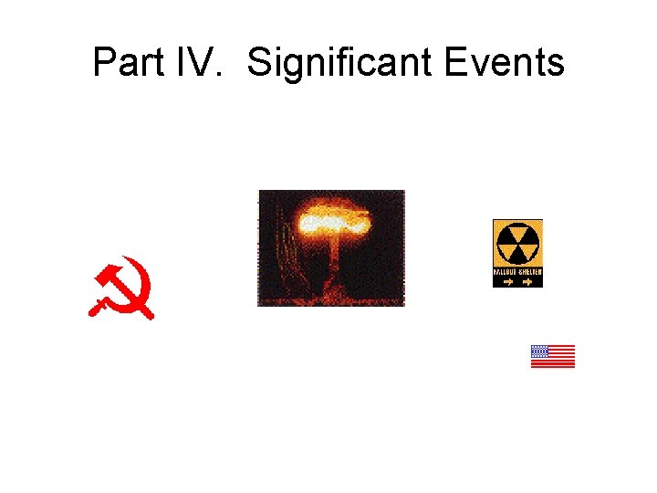 Part IV. Significant Events 