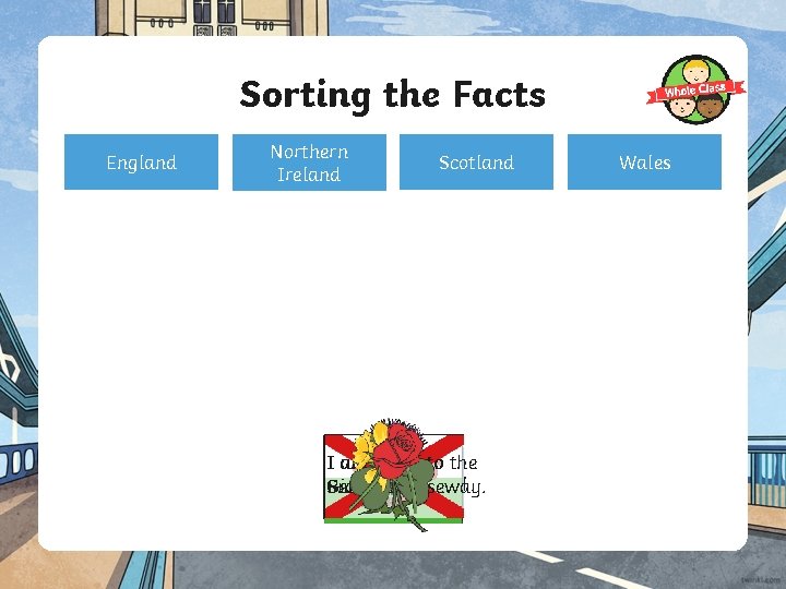Sorting the Facts England Northern Ireland Scotland II am am home to to the