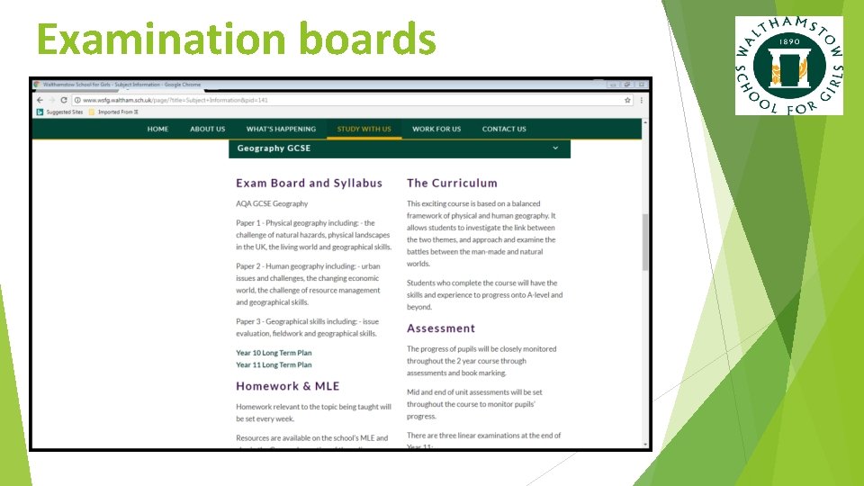 Examination boards 