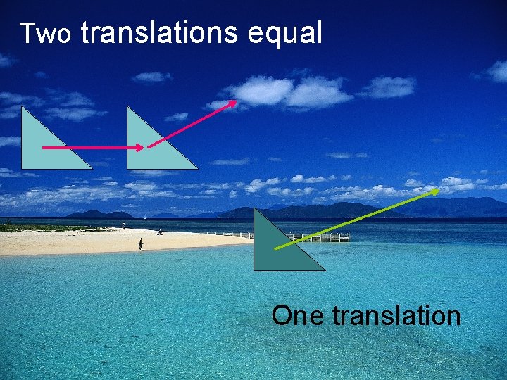 Two translations equal One translation 
