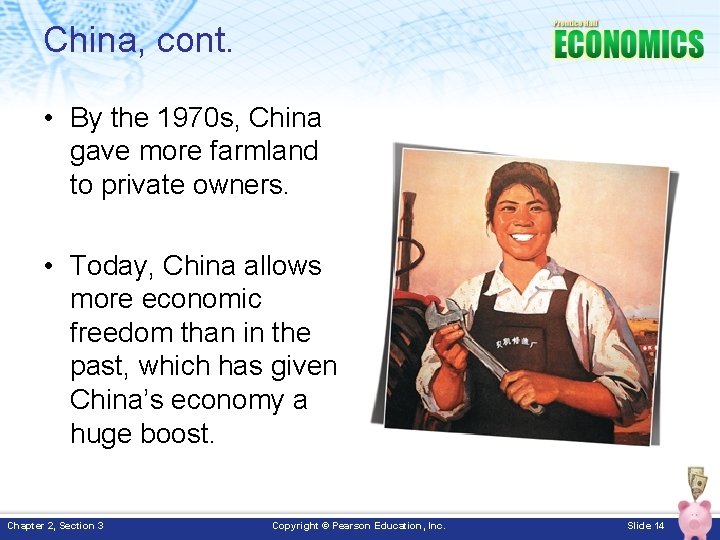 China, cont. • By the 1970 s, China gave more farmland to private owners.