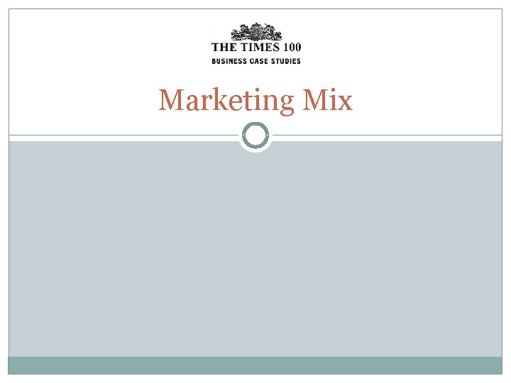 Marketing Mix 