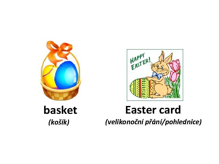 basket Easter card (košík) (velikonoční přání/pohlednice) 