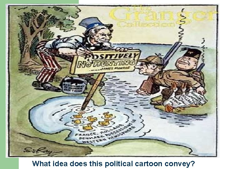 What idea does this political cartoon convey? 