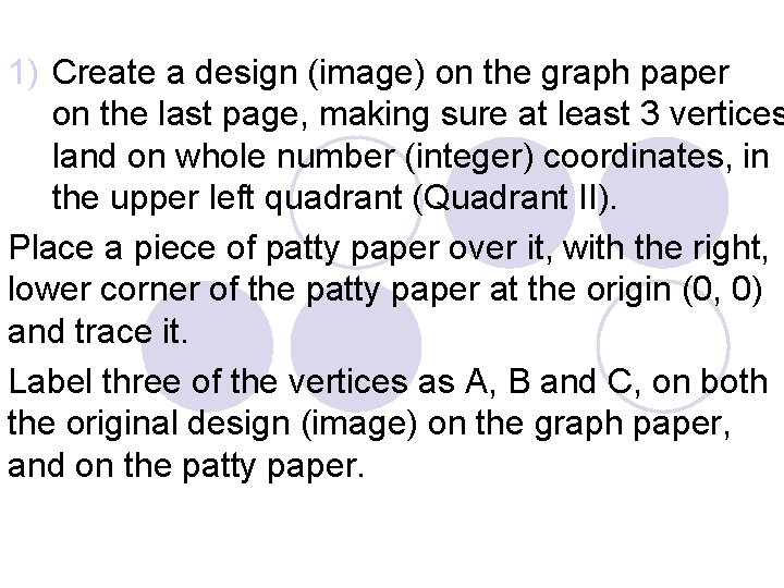 1 Create a design image on the graph
