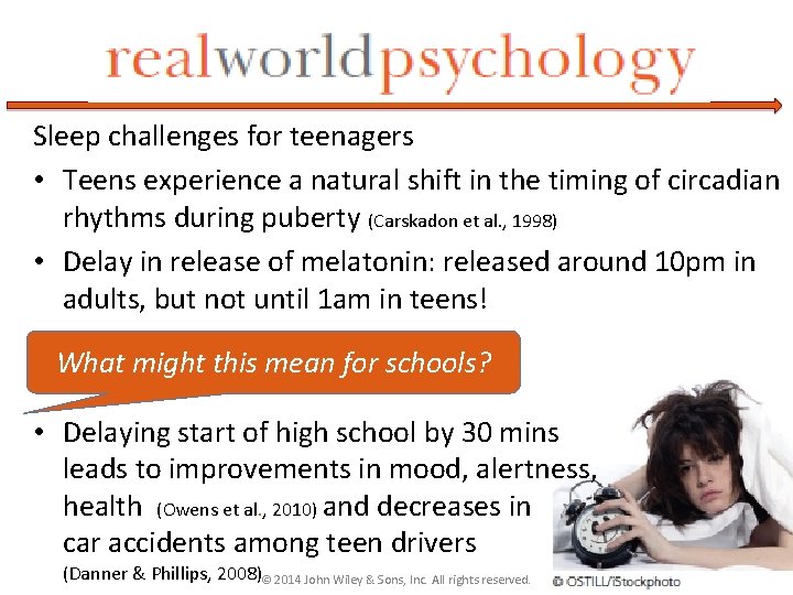 Sleep challenges for teenagers • Teens experience a natural shift in the timing of