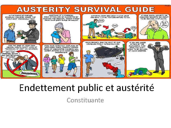 Endettement public et austérité Constituante 