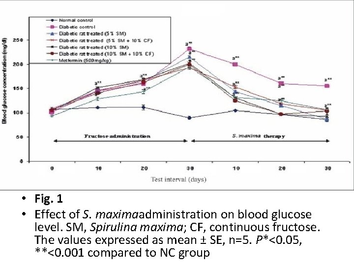  • Fig. 1 • Effect of S. maximaadministration on blood glucose level. SM,