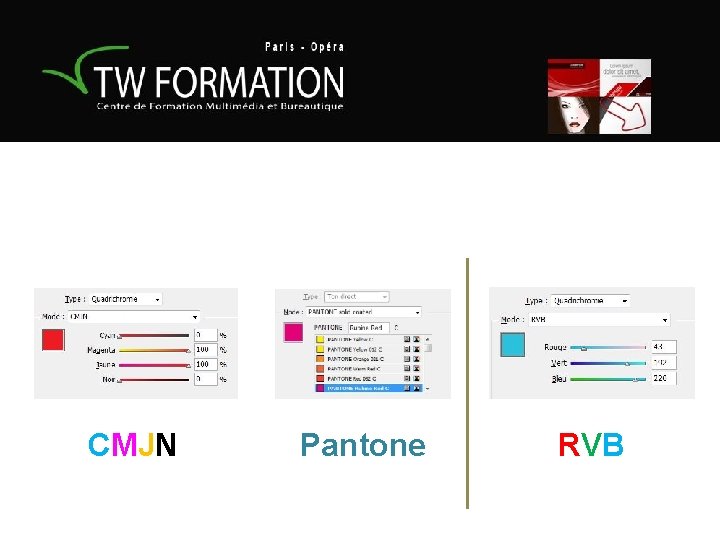 CMJN Pantone RVB 