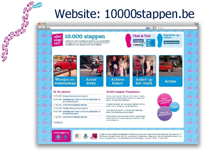 Website: 10000 stappen. be 
