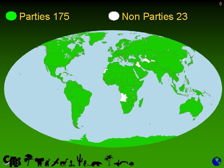 8 Parties 175 Non Parties 23 