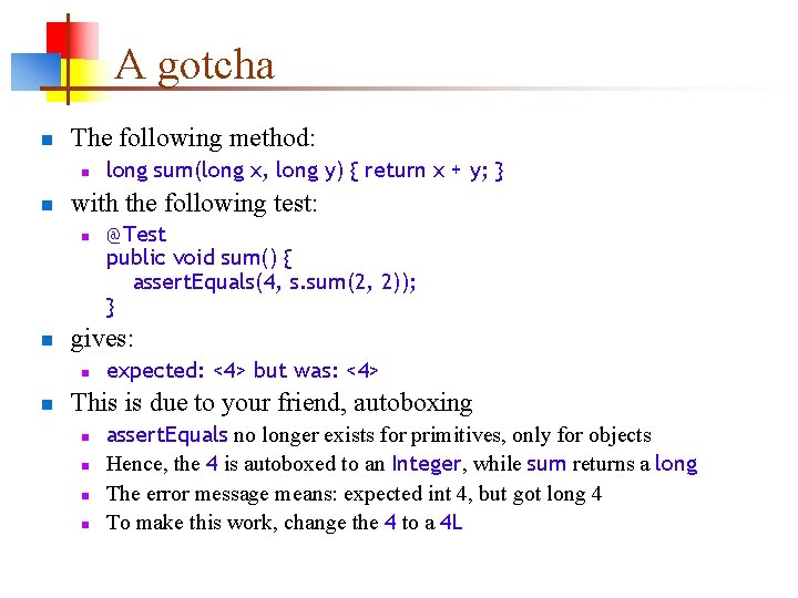 JUnit 4 Comparing JUnit 3 to JUnit 4