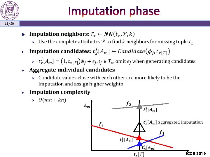 Imputation phase 11/20 ICDE 2019 